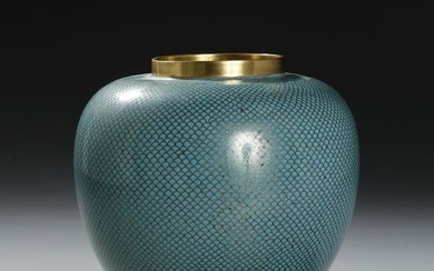 Chinese Enameled Bronze Ginger Jar