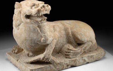 Chinese Jin / Tang Dynasty Stone Guardian Lion