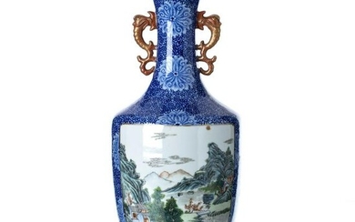Chinese porcelain vase, 'landscapes', Republic