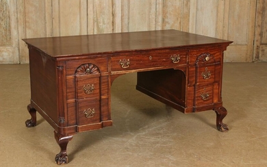 Chippendale Style Mahogany Desk