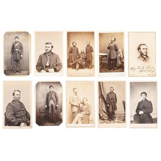 Civil War CDV Album Containing Portraits of Union