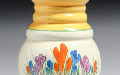 Clarice Cliff Art Deco "Bizarre" Ribbed Vase c1930s