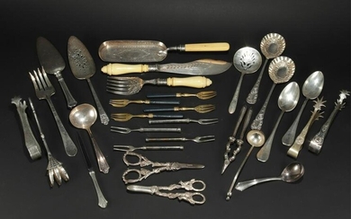 Collection of Silver Plate Serving Cutlery