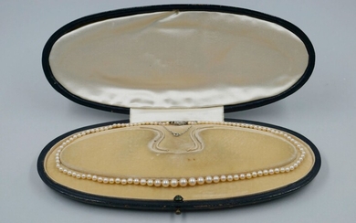 Collier de perles de culture en chute. Fermoir... - Lot 54 - Copages Auction Paris