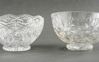 Cut Crystal Ornamental Bowls, 2