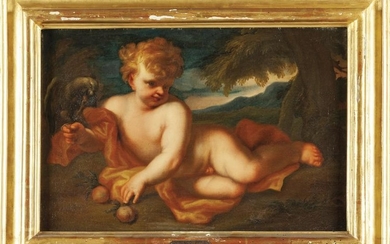 DOMENICO PIOLA (1628-1703) "Putto con aquila"