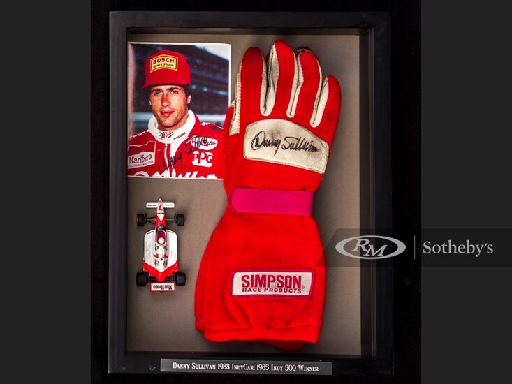 Danny Sullivan Race Worn and Signed Gloves