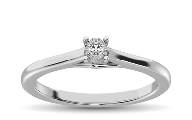 Diamond 1/6 Ct.Tw. Solitaire Ring in 10K White Gold