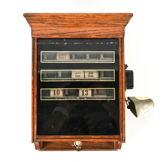 EARLY 20TH C. BUTLERS CALL BOX
