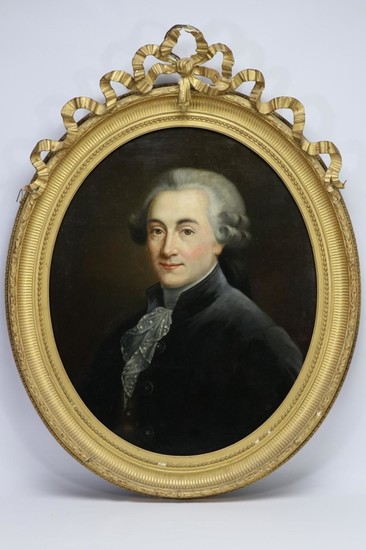 Ecole française XVIIIème. Portrait de César Franço…