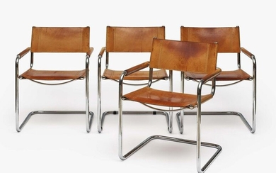 Eight cantilever chairs B 33 - Marcel Breuer