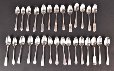 English Georgian Silver Hanoverian Spoons