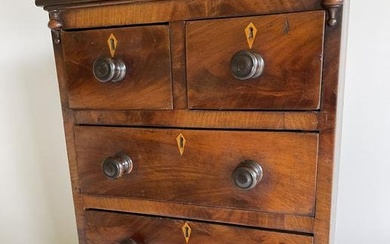 English Salesman's Sample Miniature Chest of Drawers, 19th Century