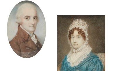 English School, Portrait of a man and of a lady