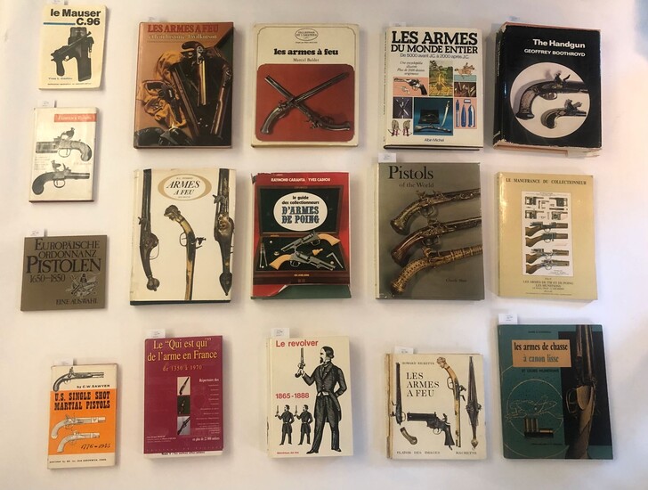 Ensemble de 16 ouvrages sur les armes à feu... - Lot 54 - Ader