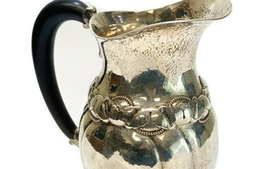 Evald Nielsen Sterling Silver Hand Wrought Pitcher
