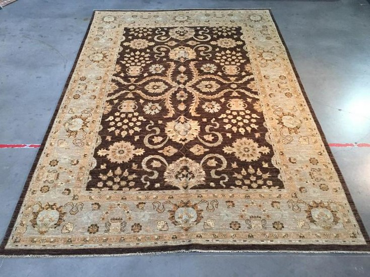 FINE 10X14 SUPER ZIGHLER HAND KNOTTED RUG