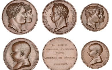 FRANCE, Birth of the King of Rome, 1811, a copper medal by...