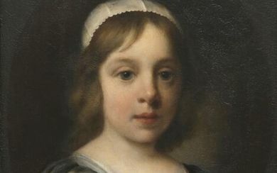 Ferdinand Bol, portrait of a young girl, oil