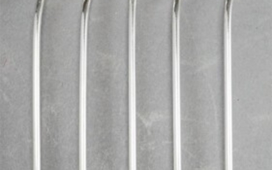 Five Watson Sterling Silver 7-3/4 in Sipper Iced Tea Spoons, 1.8 oz