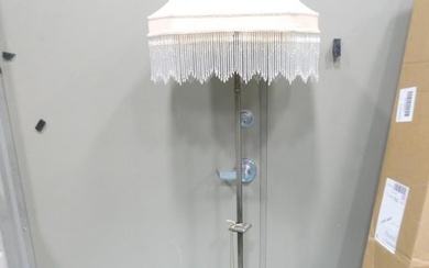 Floor Lamp with Beaded Fringe Shade and Another Shade Approx 70" Tall