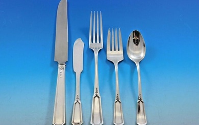 Florence Nightingale by Alvin Sterling Silver Flatware set 12 Service 70 pieces