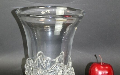 French Daum crystal vase
