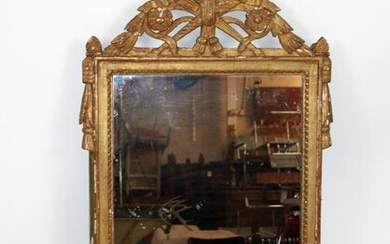 French Louis XVI gilt mirror