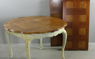 French Style Table with Carved Legs