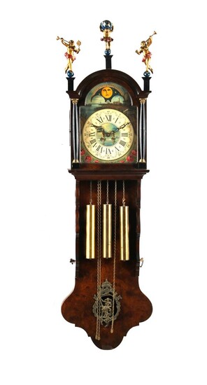 (-), Frisian tail clock with moon phase, in...