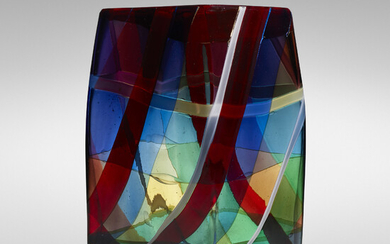 Fulvio Bianconi, Rare Scozzese vase, model 4592