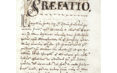 [GESUITICA] - Commentario ai vangeli di Matteo e Marco manoscritto. [France?]: 1633. An interesting manuscript of theological subject, written in...
