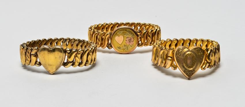 Gold-Tone Flex Bracelets, 3
