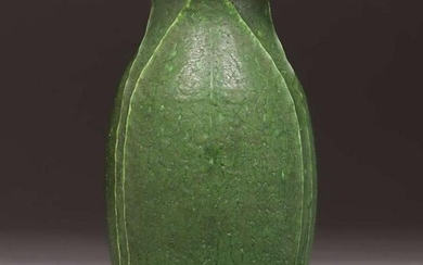 Grueby Pottery Matte Green Vase c1905