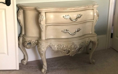 HENREDON FRENCH LADIES MARBLE TOP COMMODE