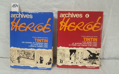 HERGÉ - TINTIN Archives Hergé n°3 : Les cigares du Pharaon (1932) - Le Lotus...