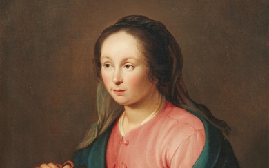 Hendrick Bloemaert - Young woman with birdcage