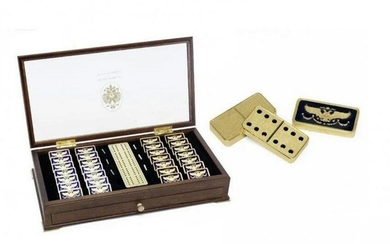 IMPERIAL HOUSE OF FABERGE ENAMELLED DOMINO SET