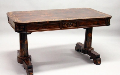 IN THE MANNER OF GILLOW, A SUPERB 19TH CENTURY ROSEWOOD