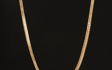 Italian 14K Foxtail Link Necklace