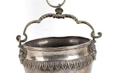 Italian silver holy water bucket - Naples, 18th Century