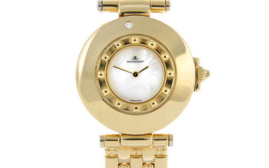 JAEGER-LECOULTRE - a yellow metal Carnet De Rendez Vous bracelet watch, 28mm.