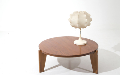 JEAN PROUVE' (Attr). Wooden Africa table. 1950s