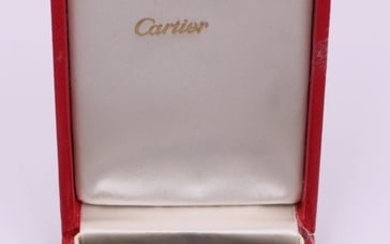 JEWELRY. Attr. Cartier 18kt Gold Emerald & Diamond