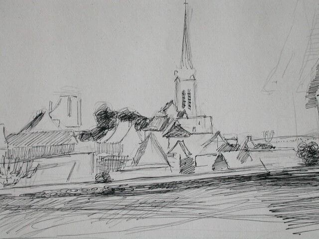 JOSEPH PRESSMANE Drawing Russian French School of Paris