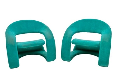 Jaymar Mid Century Modern Cantilever Ribbon Chairs