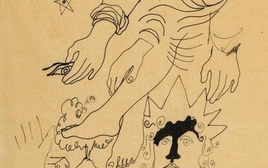 δ Jean Cocteau (1889-1963) Composition Surré