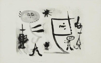 Joan Miró (1893-1983); Plate 1, from Album 13;