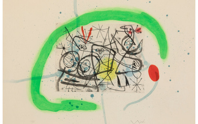 Joan Miró (1893-1983), Préparatifs d'Oiseaux IV (1963)