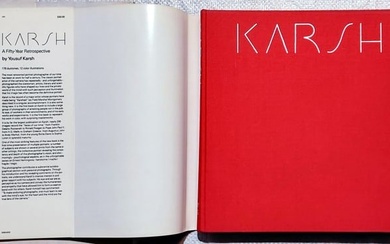 Karsh: A Fifty-Year Retrospective by Yousuf Karsh. First Edition, Second Printing, 1983 by New
